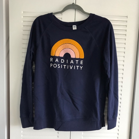 old navy radiate positivity sweatshirt